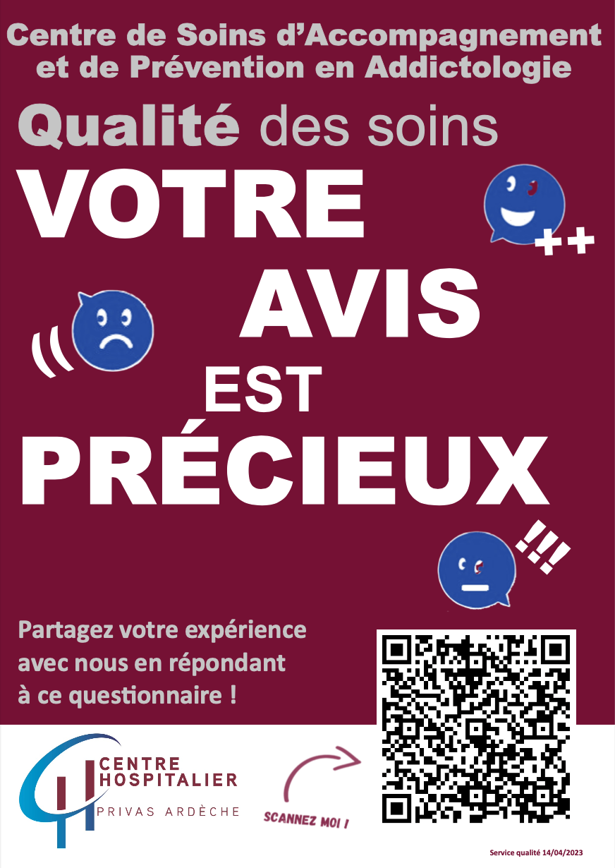 Affiche questionnaire de satisfaction - votre avis est précieux