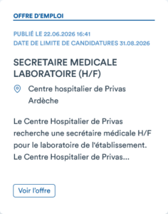 Offre d'emploi recrutement ardeche privas